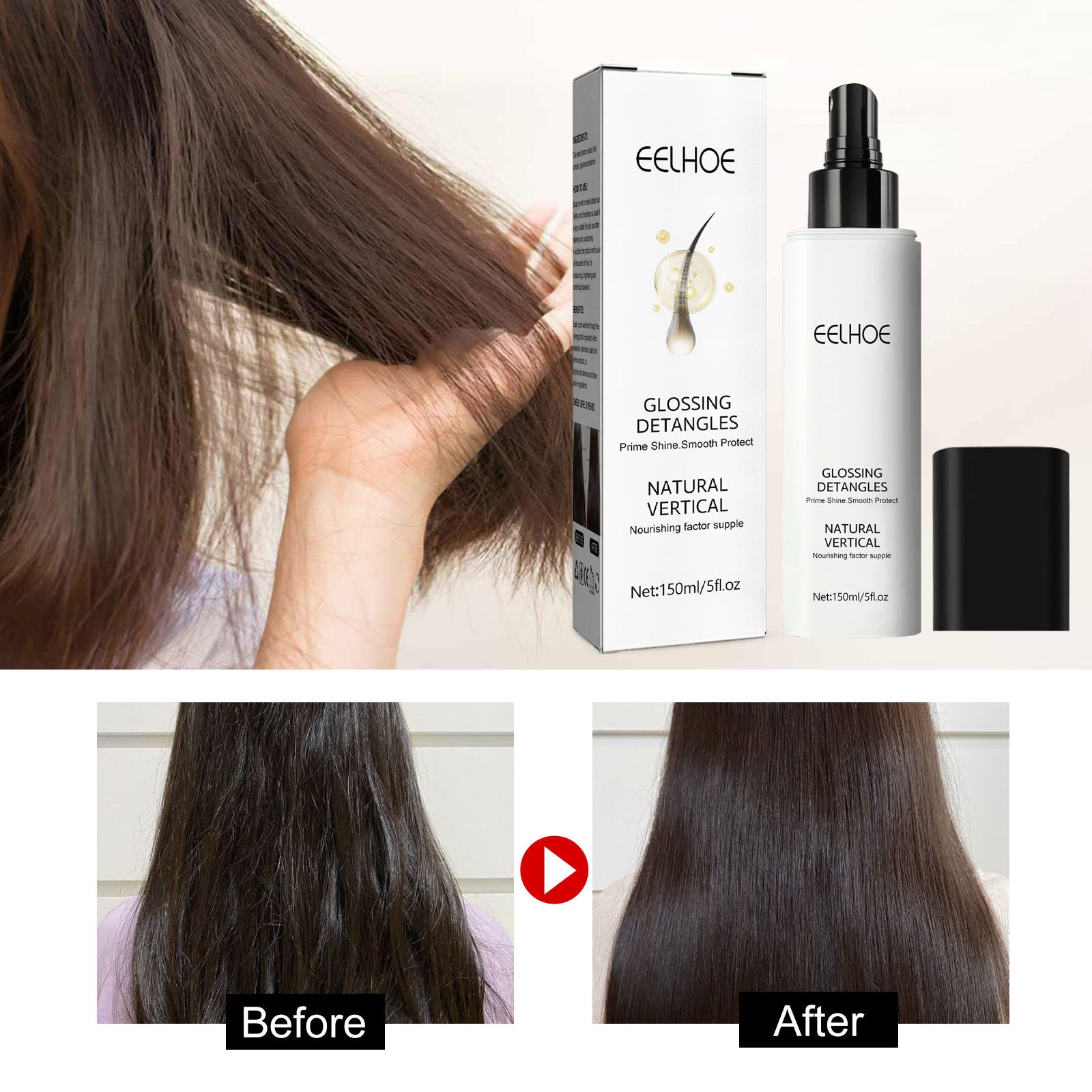 Wash-free Hair Care Spray Repair Dry Hair Root