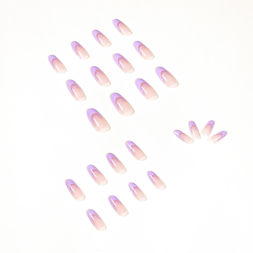 Fashion Simple Double French Wear Nail Art