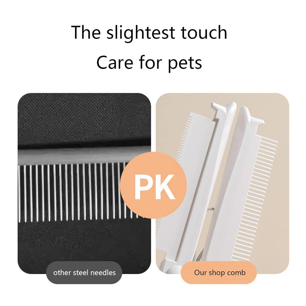 Dog Combs For Cat Comb With Rounded And Smooth Ends Teeth Professional Grooming Tool Lint Brush For Clothes