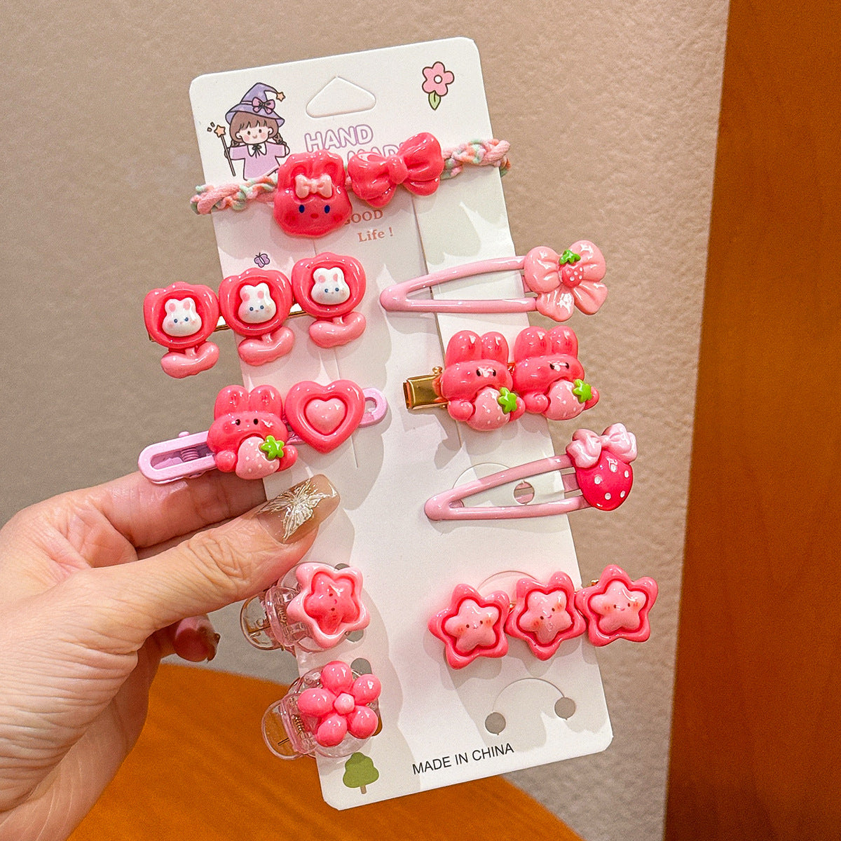 Plastic Hairpin Headdress Flowers Ornament Girls