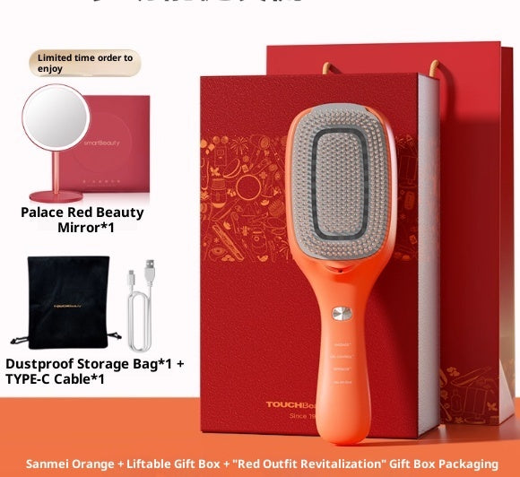 Red Light Hair Growth Comb Oil Control Comb Hair Care Comb Blue Light Loss Scalp Massage Comb.