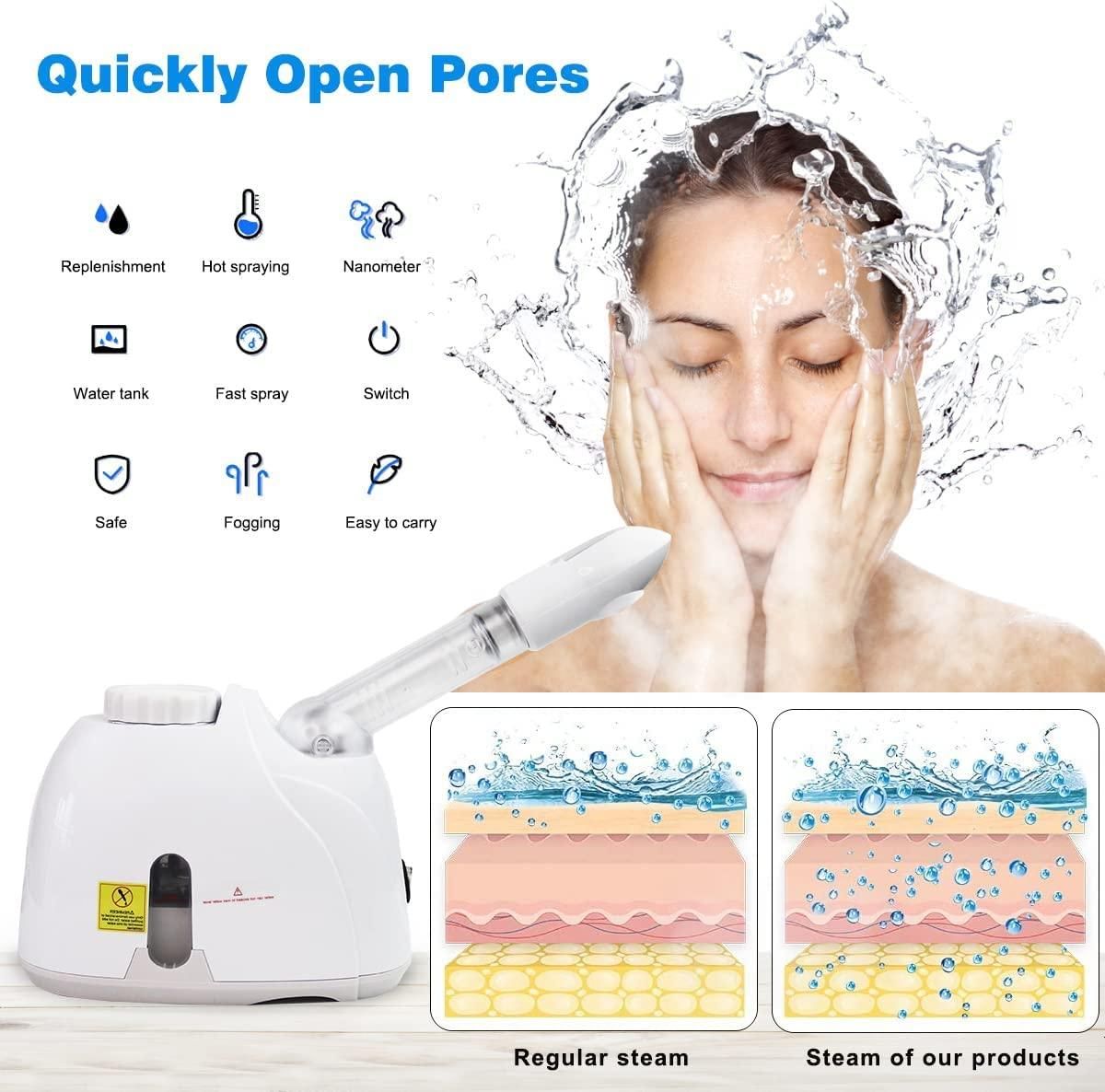 2 in 1 Facial Steamer and Hair Steamer