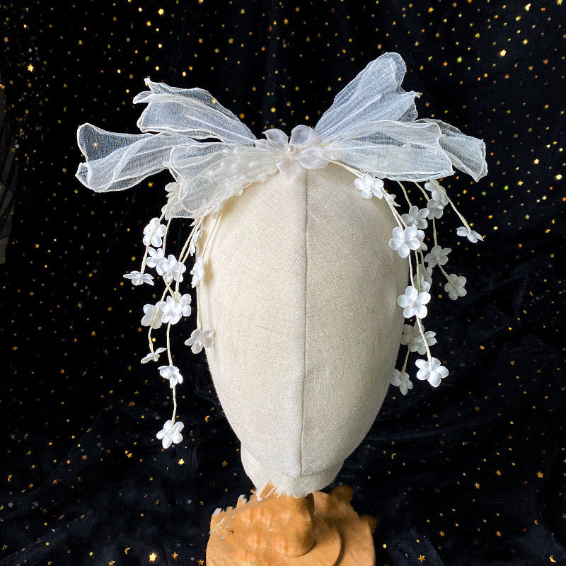 Ladies Fashion New Flower Piece Mesh Headwear