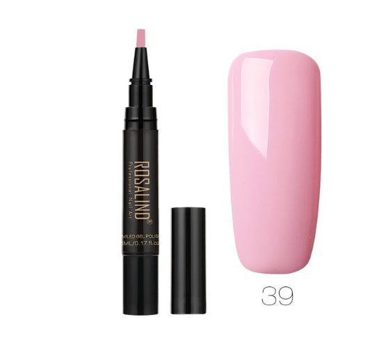 Rosalind 5ml Solid Color Nail Art Pen Nail Glue for Nail Art