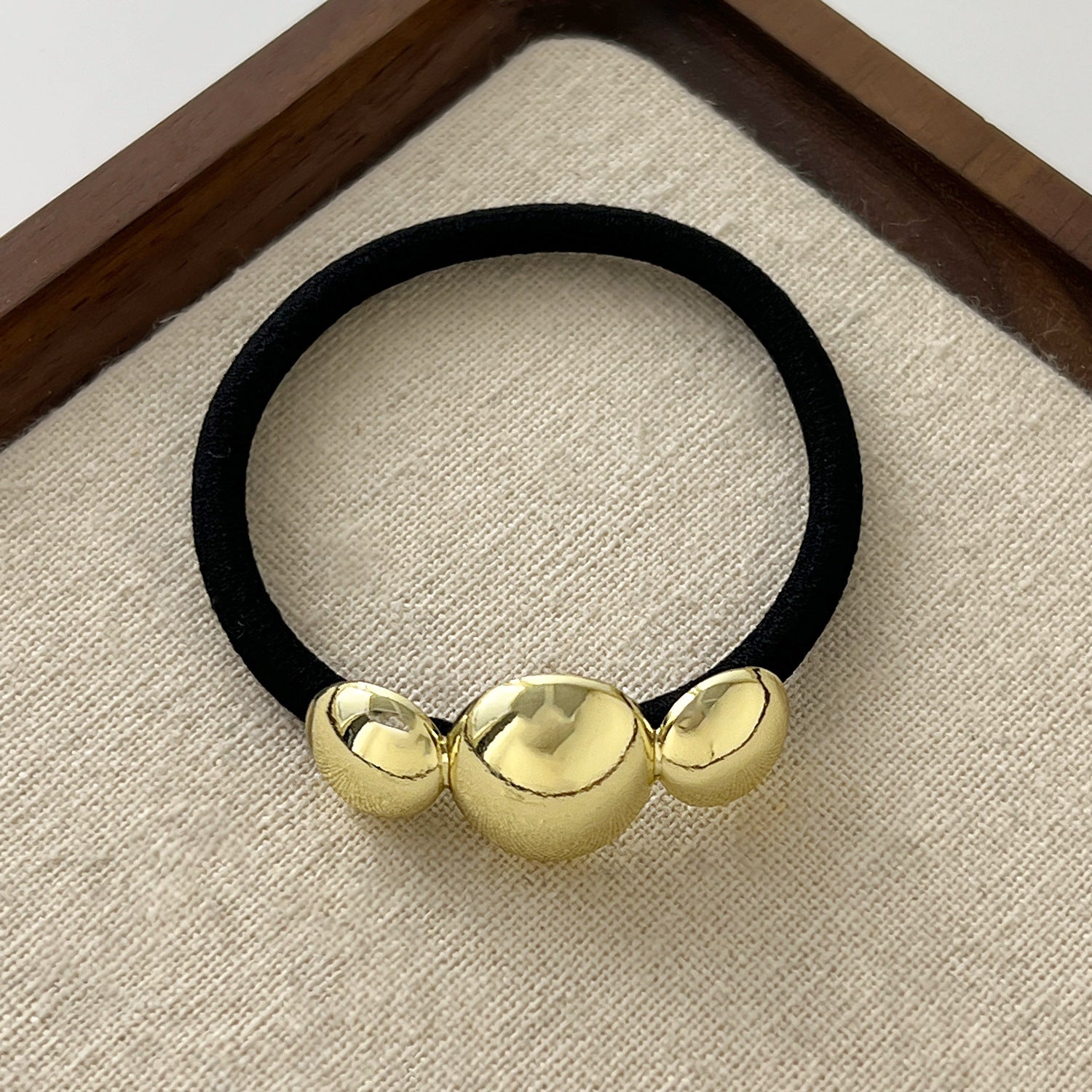 European And American Cold Style Geometric Metal Concave-convex Stretch Retro Head Rope