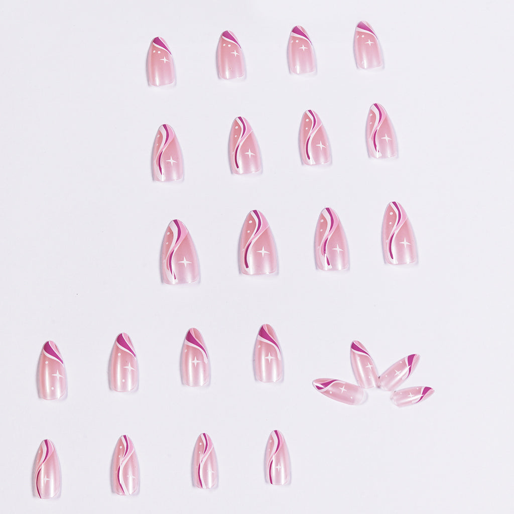 Wave Minimalist Series Pointed Wearing Nail Products