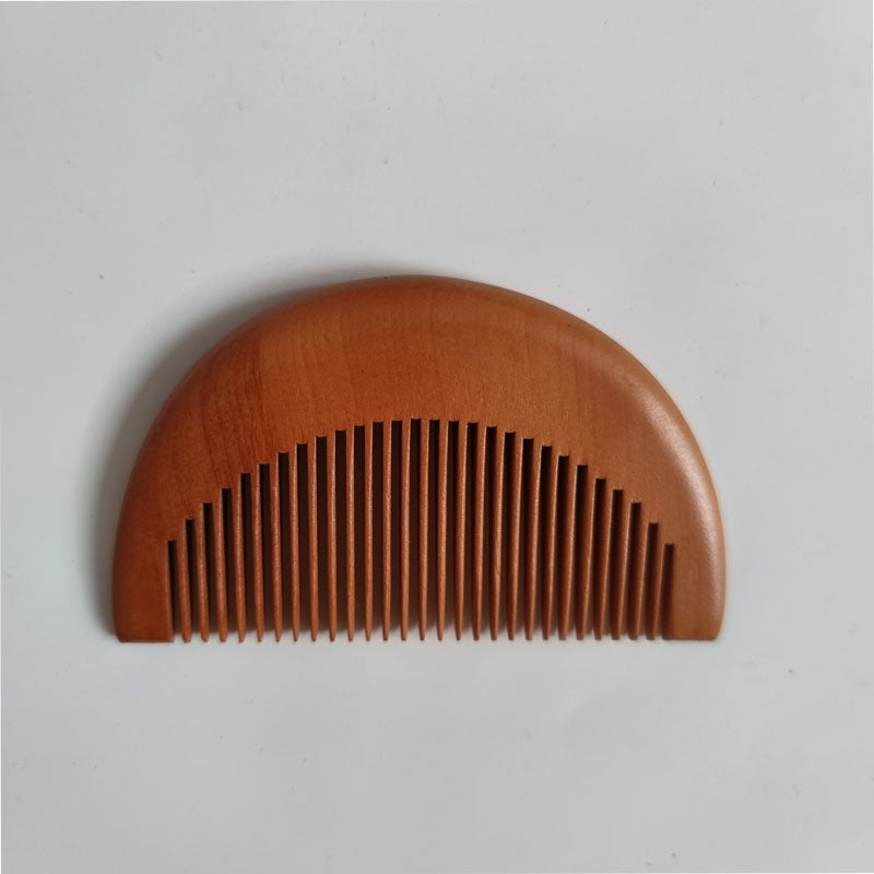 Solid Wood Portable Mahogany Comb