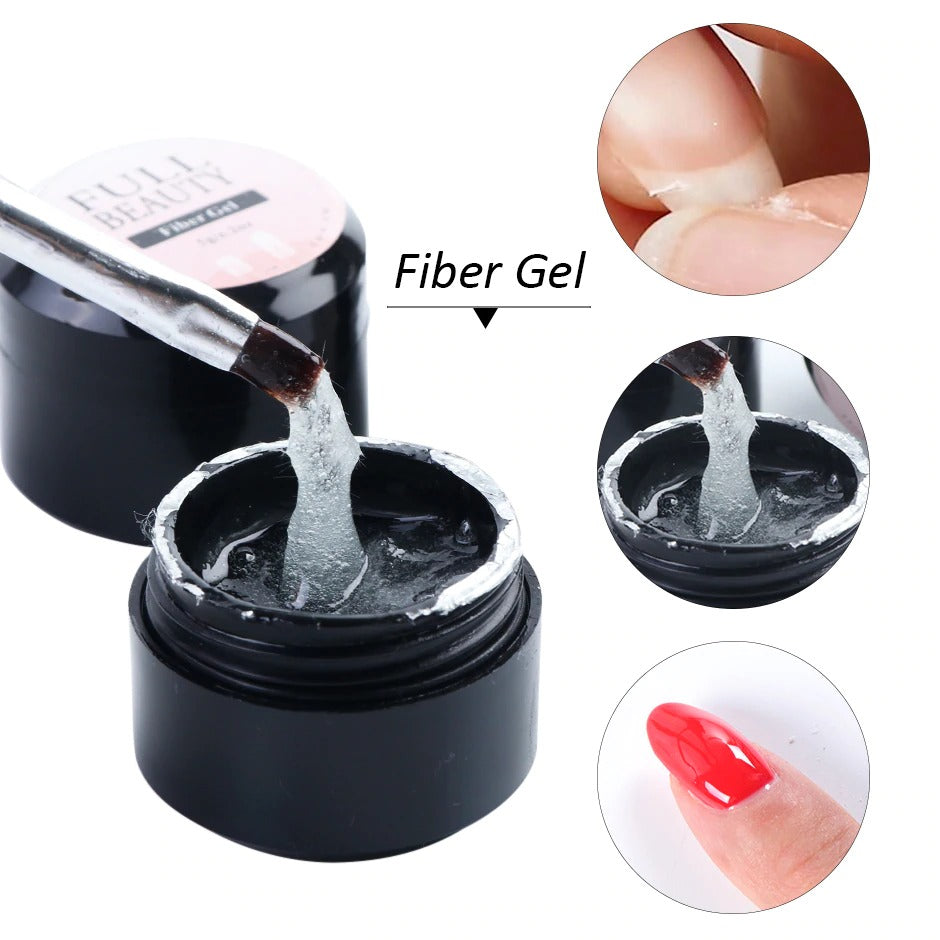 Full Beaty Fiber extension rubber reinforcement repair nail polish