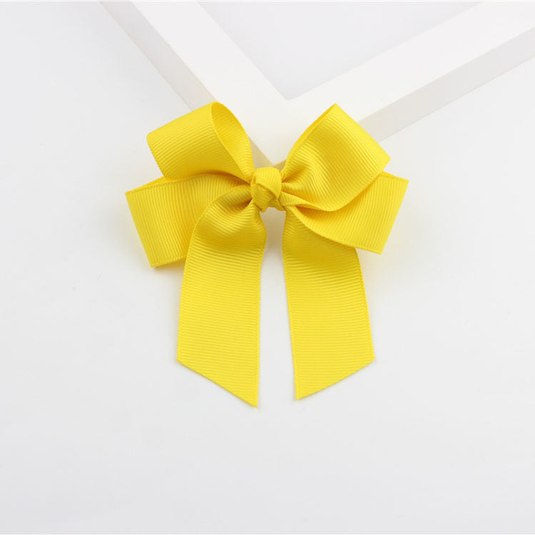 European And American Children Hairpin Ornament Four-ear Ribbon