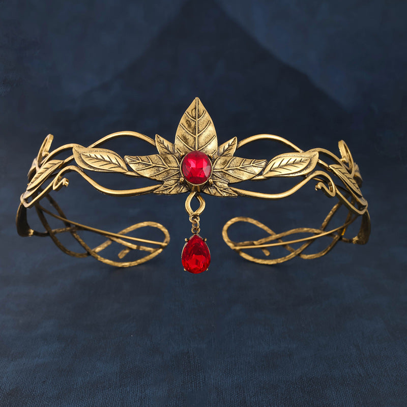 European And American Headdress Alloy Vintage Leaves Headband