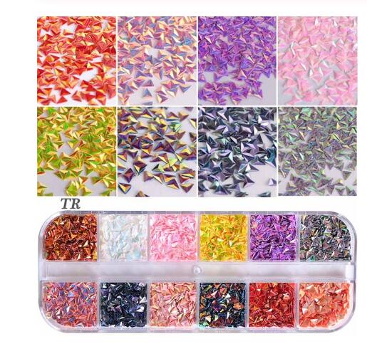 Hexagon Holographic Paillette Nail Art Decoration Manicure