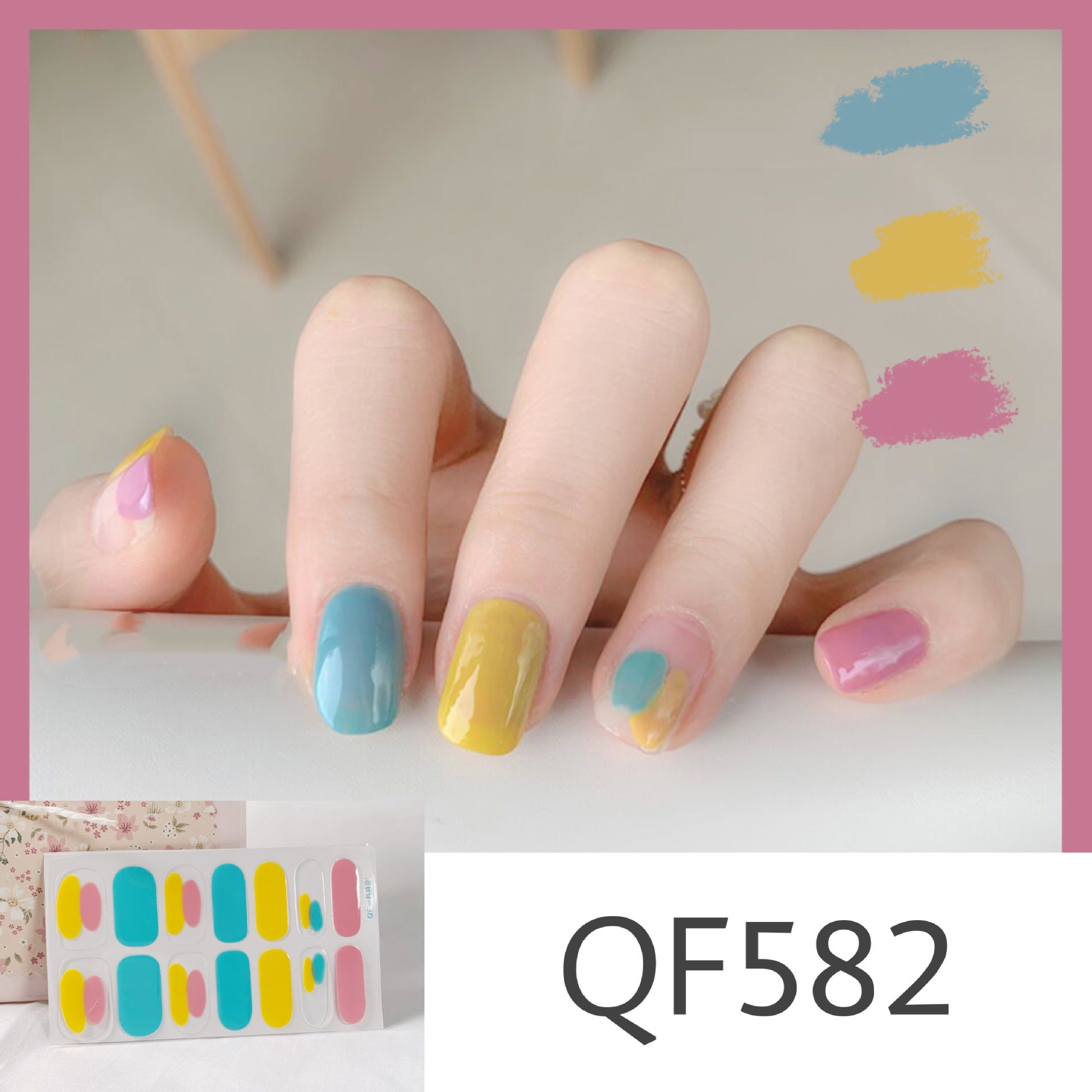 Peelable nail stickers