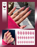 Dark Snake Flame Fake Nail Tip