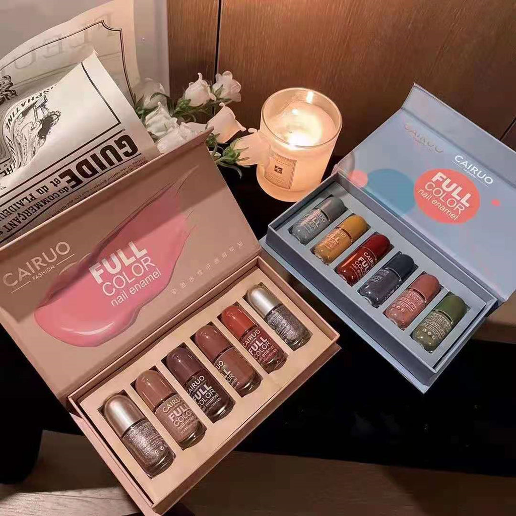 Cairuo Macaron Color Set Water-based Nail Polish