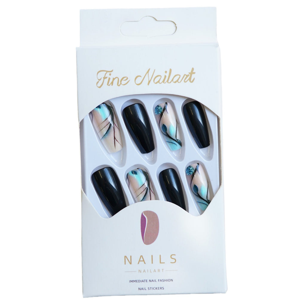 Fashion Cold Bamboo Leaf Wear Nail Piece