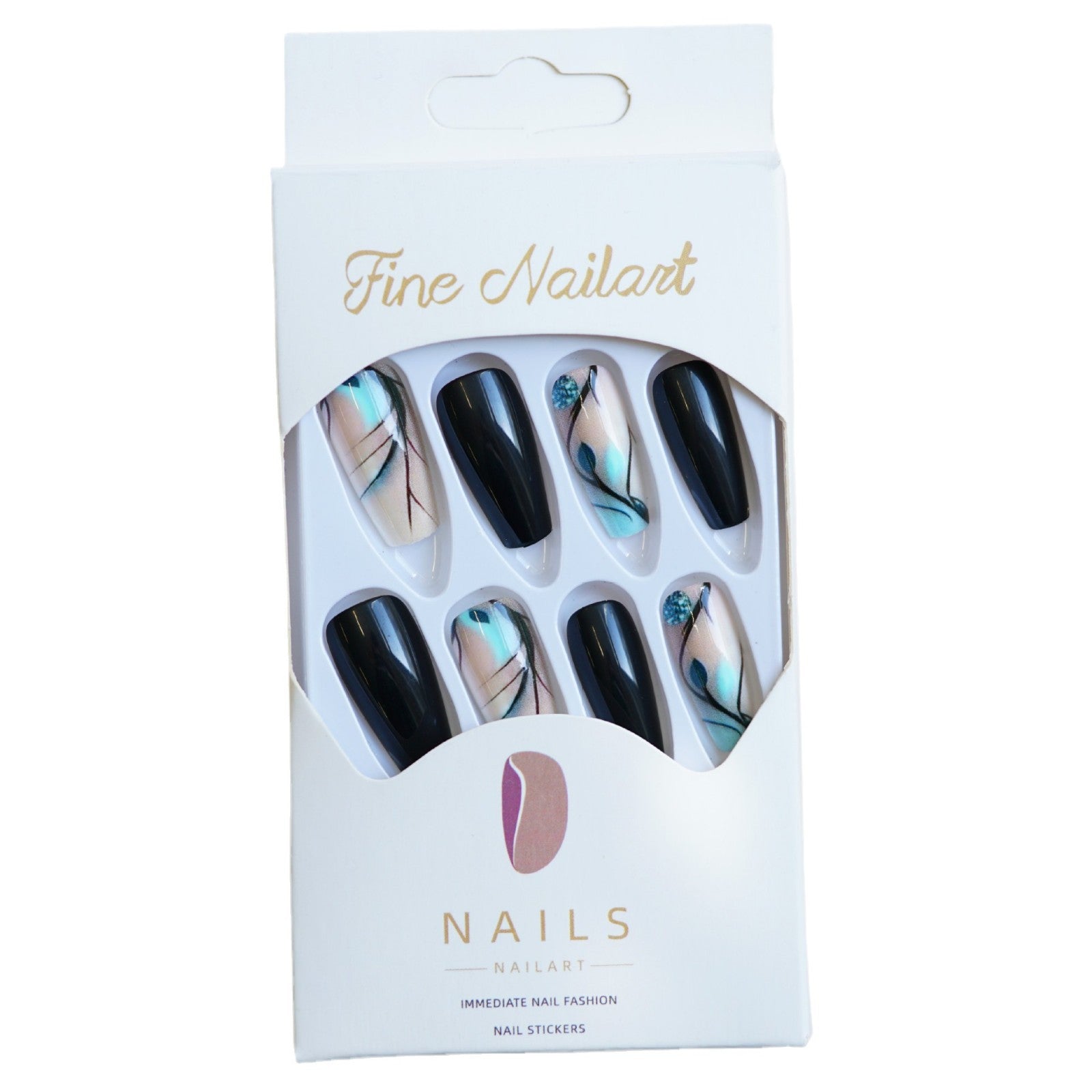 Fashion Cold Bamboo Leaf Wear Nail Piece