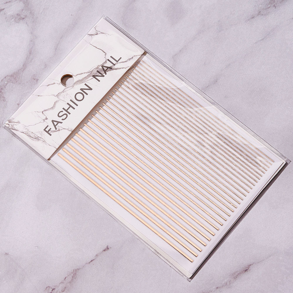 Stickers Bright Line Back Glue Fashion Nail Paste Decorative Multi-color Nail Patches