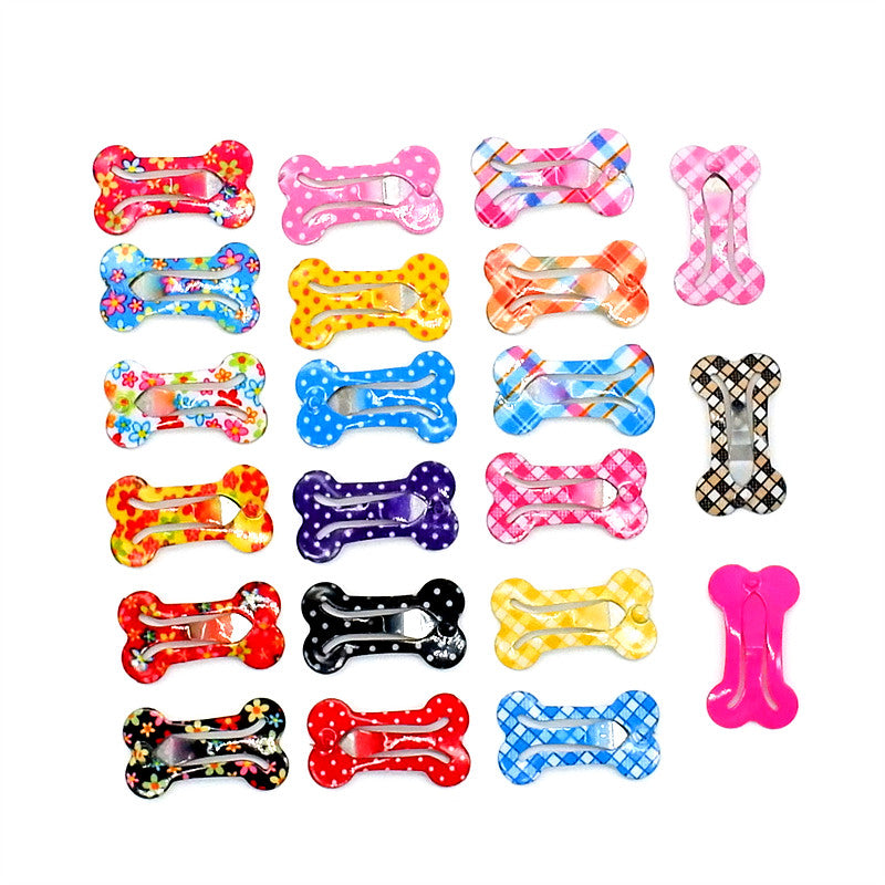 Mini Love Pet BB Clip Colorful Drip Glue Candy Dog Headwear