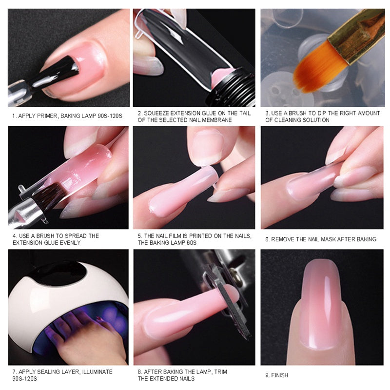 Mobray Manicure phototherapy lamp nail extension cream nail set