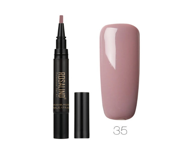 Rosalind 5ml Solid Color Nail Art Pen Nail Glue for Nail Art