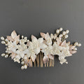 Wedding Bride Handmade Pearl Comb Flower Headwear