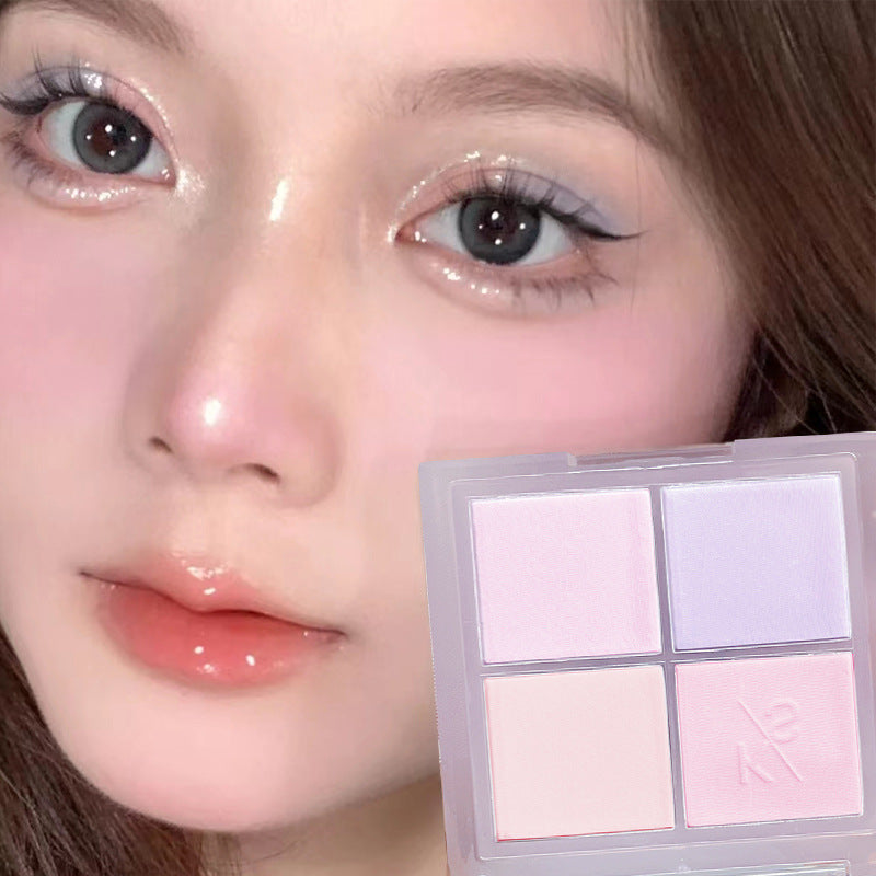 Kakashow Four Color Blush Palette Natural Nude Makeup Highlighting And Contouring