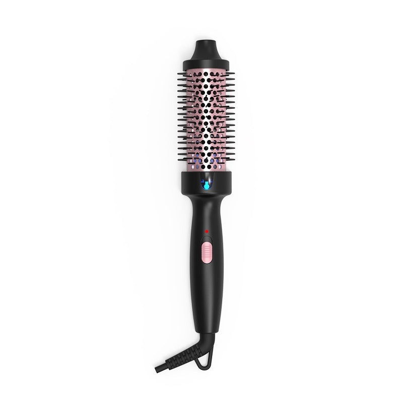 Voluminous Curls Cylindrical Curling Brush Electric Curling Iron Thermal Styling Comb For Short And Long Hair