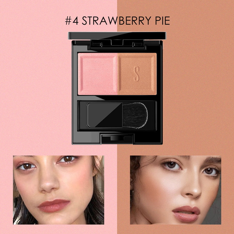 STAGENIUS Two-color blush matte finish