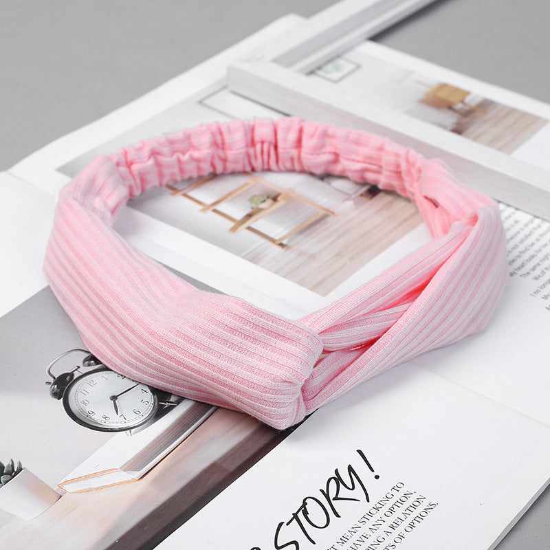 Hairband Cross Knitted Thread Hairware