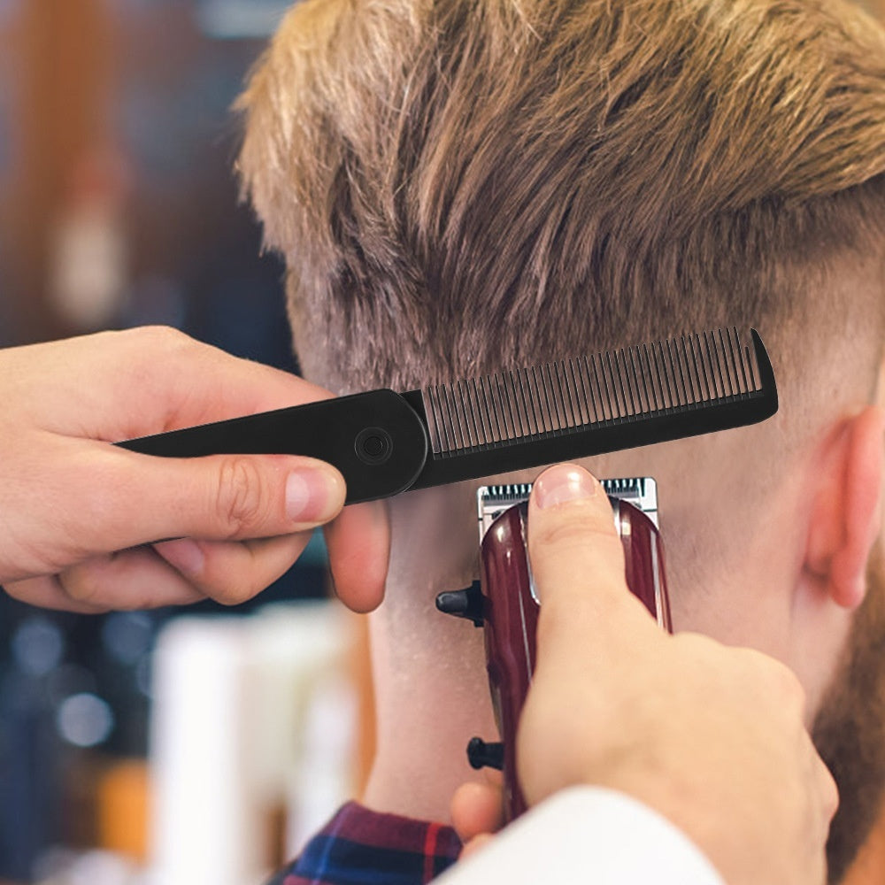 Two-in-one Men's Folding Comb