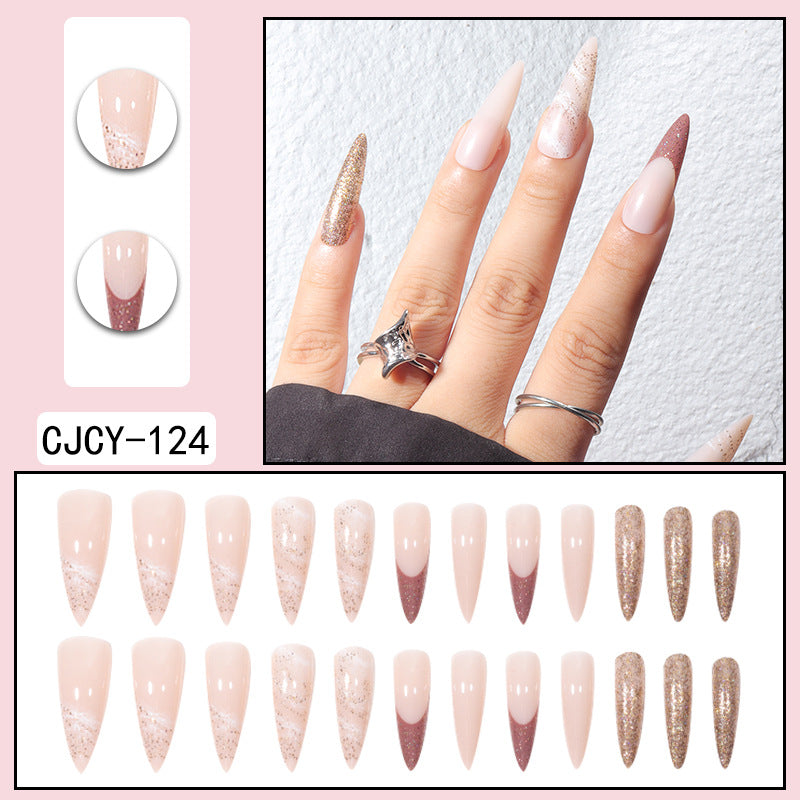 Manicure Long Fake Nail Patch