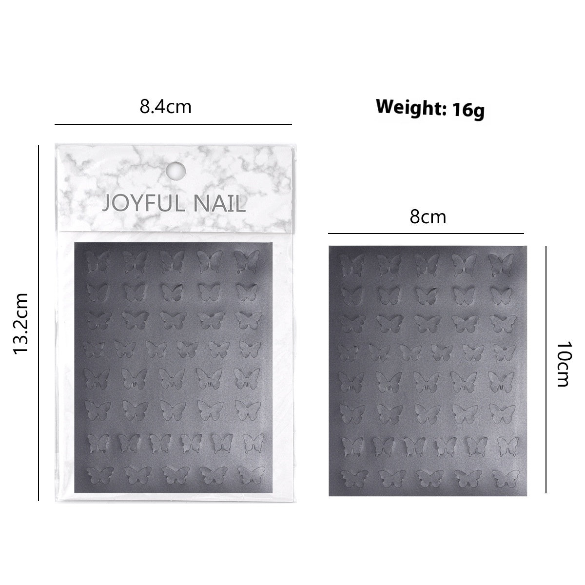 French Nail Painting Hollow Sticker