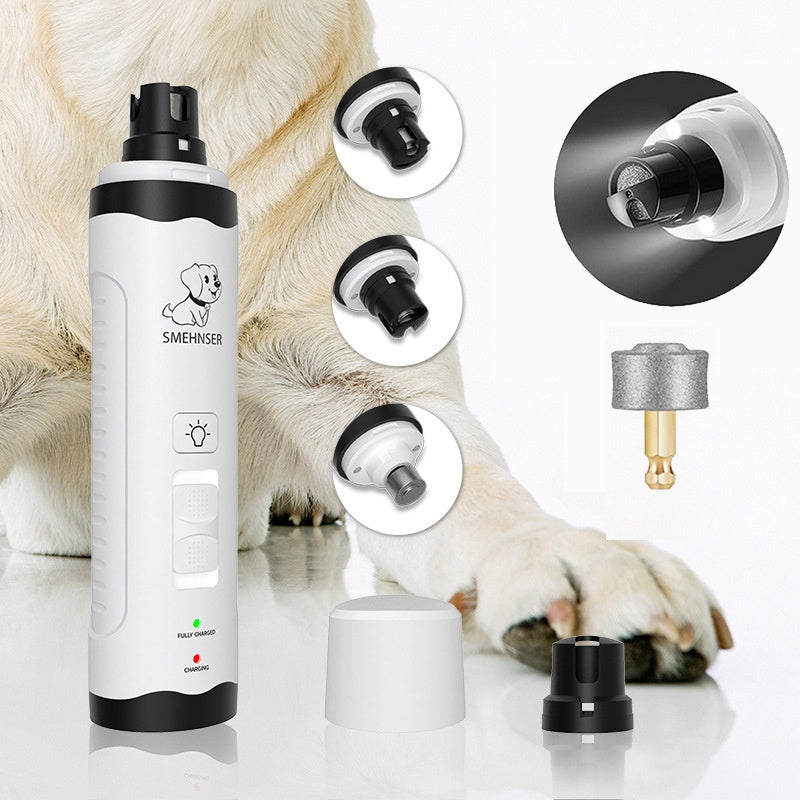 Smehnser Pet Automatic Nail Piercing Device 3-speed LED Electric