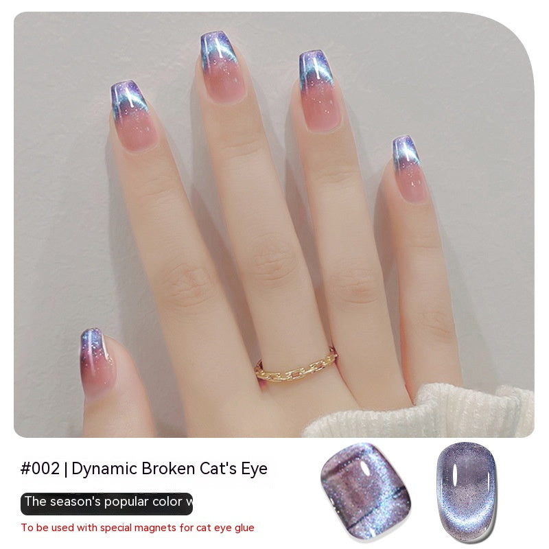 Zhiyana Gel Nail Polish White Cat Eyes Phototherapy Plastic