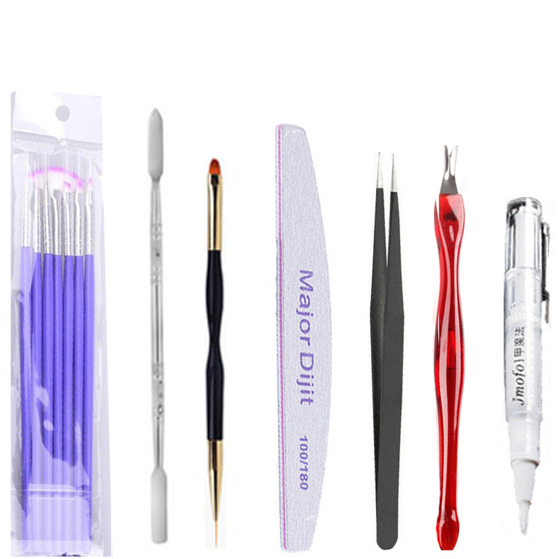 DouborQ Fashion nail extension glue set fiber glass