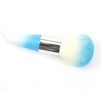 Naiqi spot wholesale blush brush plastic short rod PVC packaging makeup brush multicolor optional whitewash