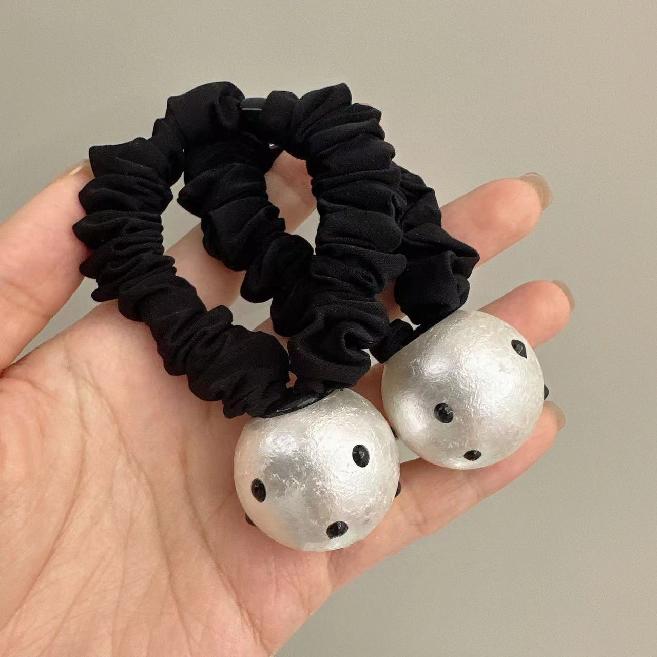 Polka Dot Big Bead Headband Retro Simple