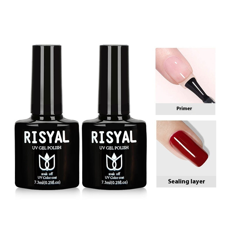 Risyal UV Polish Full Set Of Crystal Extended Glue Paper-free