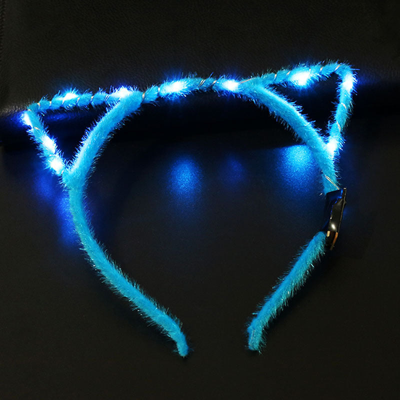 Glowing Wire Cat Ear Headband