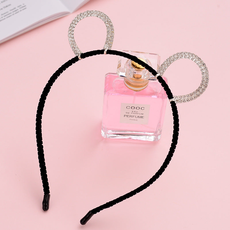 Cute Handmade Diamond Little Devil Cat Ear Headband