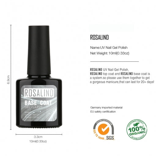 Rosalind Nail Nail Polish Gel Soaks Dull Surface Permanently