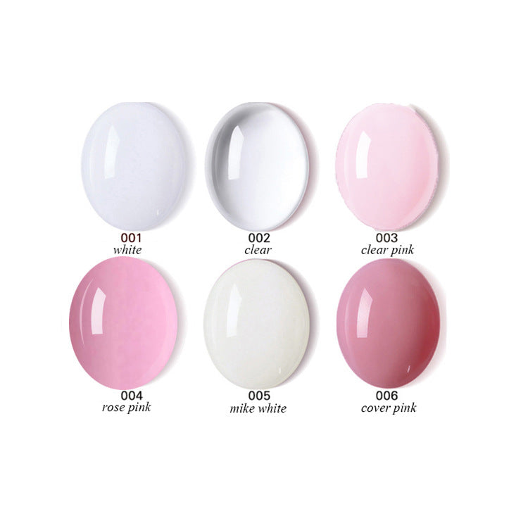 Chivemido Nail Crystal Extension Gel Nail Art UV Transparent Solid Extension Gel 14 Piece Set
