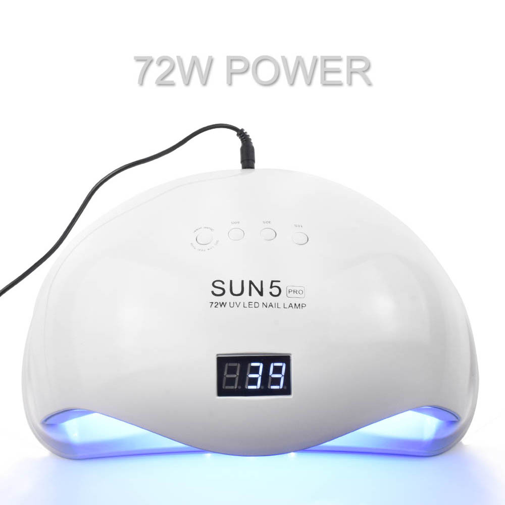 Sun5 Pro 72W UVLED Dual Light Solar Nail Lamp