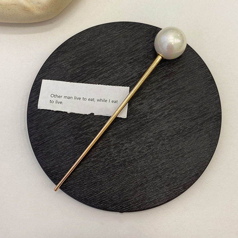 All-match Temperament Metal Pearl Hairpin