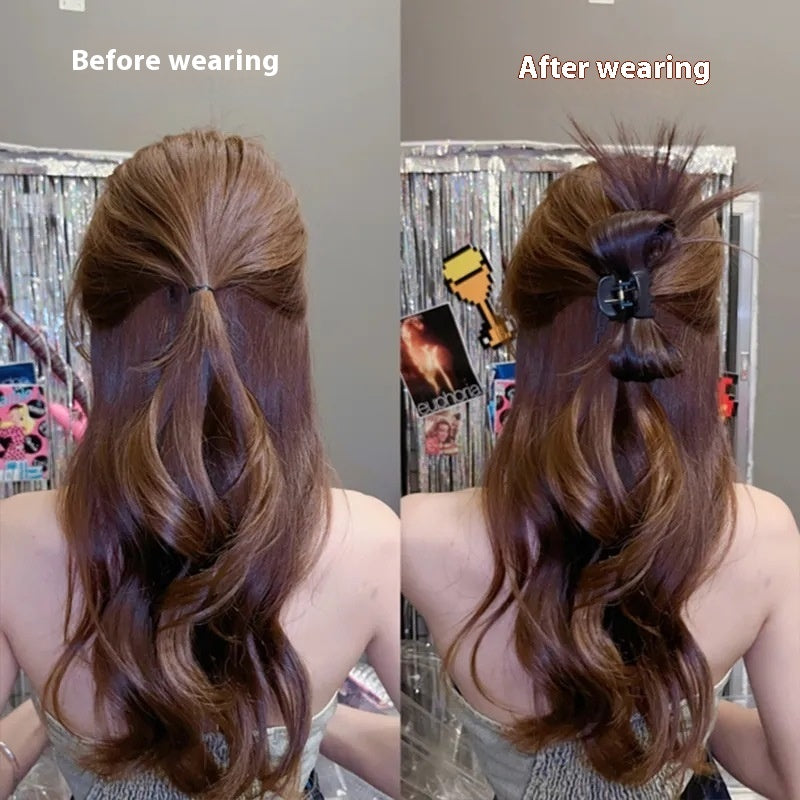 Kick Shuttlecock Fountain High Ponytail Grip Female Hair Volume