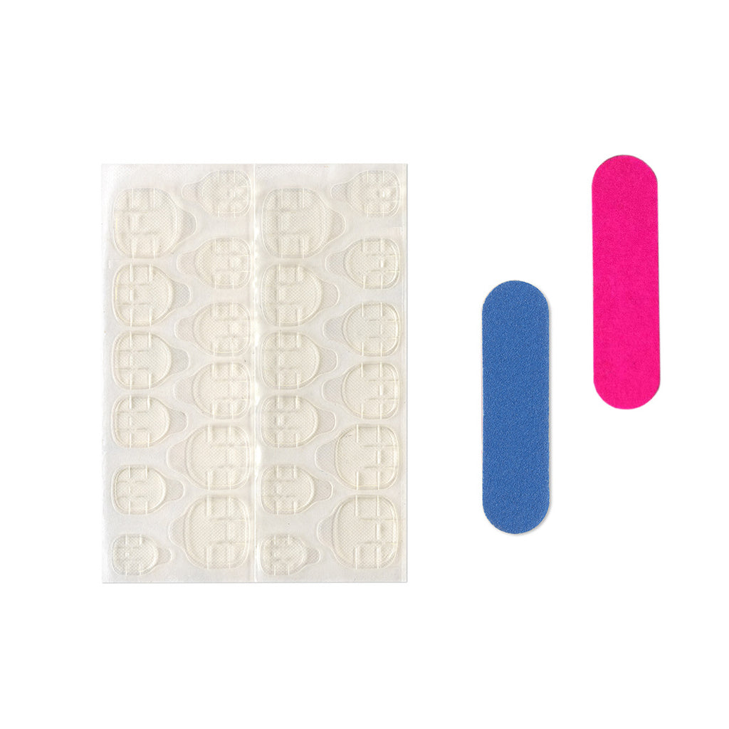 Wear Simple Frosted White Short Nail Tip Patch