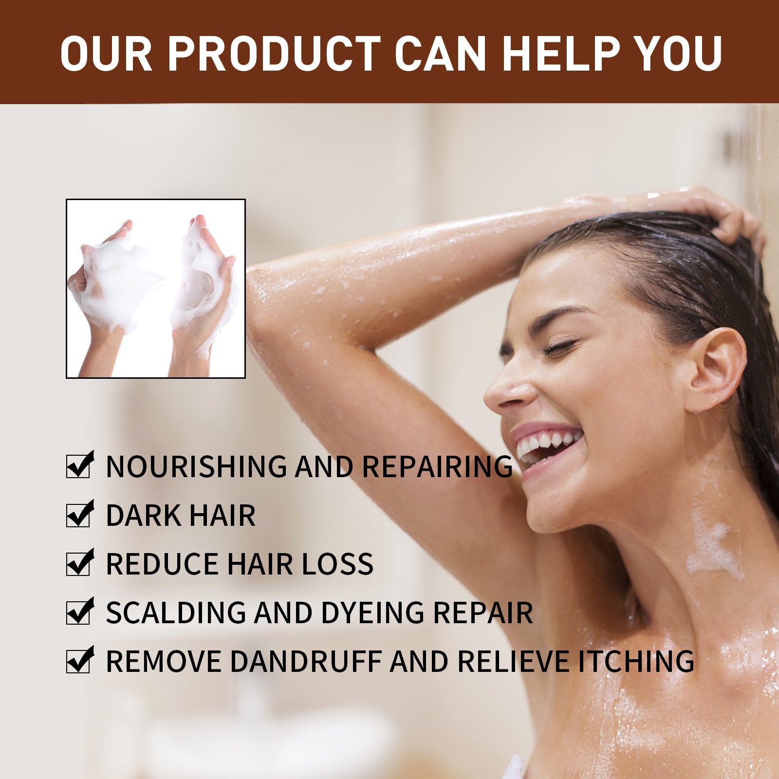 Jaysuing Polygonum Multiflorum Whitening And Blackening Shampoo