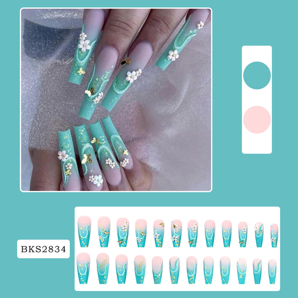 3D Camellia Butterfly Wear Nail Patch