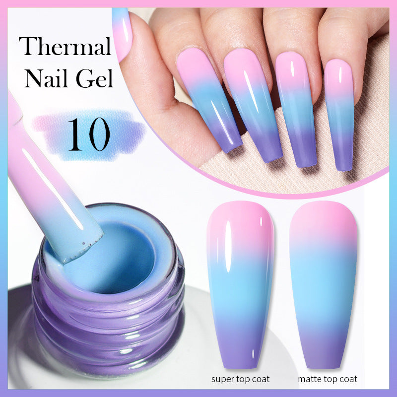 Thermal Nail Gel Simple Home Candy Gradient Color Change UV Polish