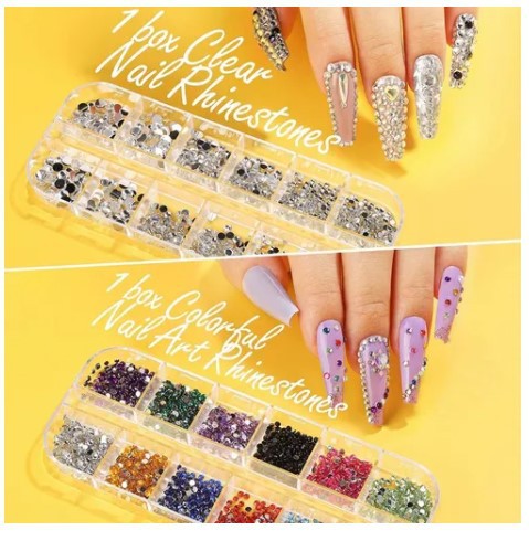 Nail Beauty Tool Set Painted Brush DIY Gold Foil Decorative Nails